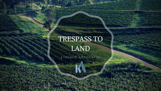 TRESPASS - Trespass To Land In Cameroon
