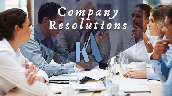 resolutions - BASIC COMPANY RESOLUTION IN CAMEROON - 2 TYPES